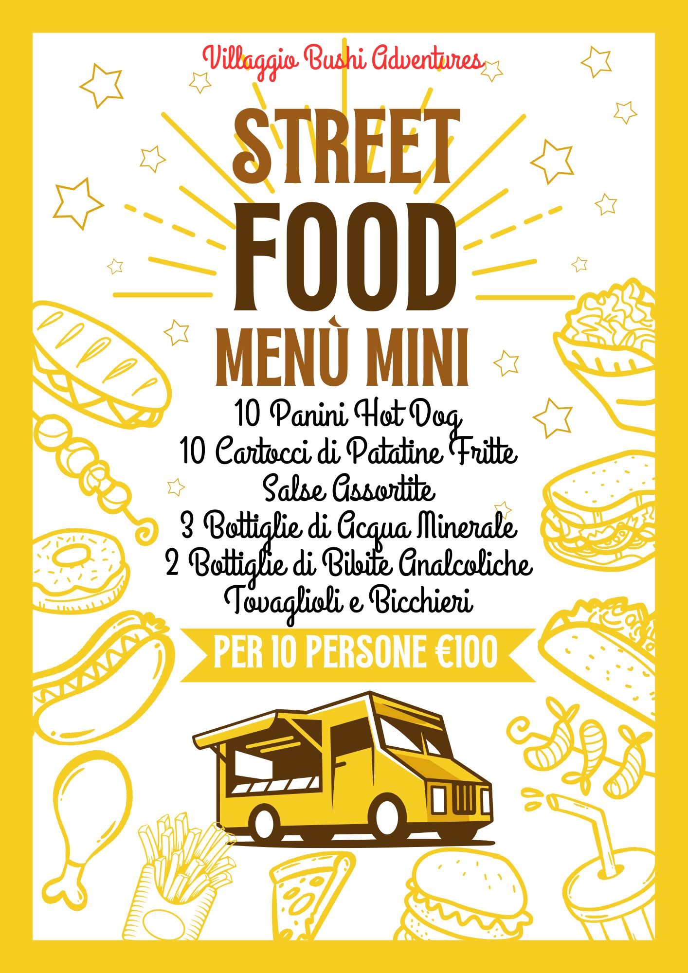 Menù Street Food Mini