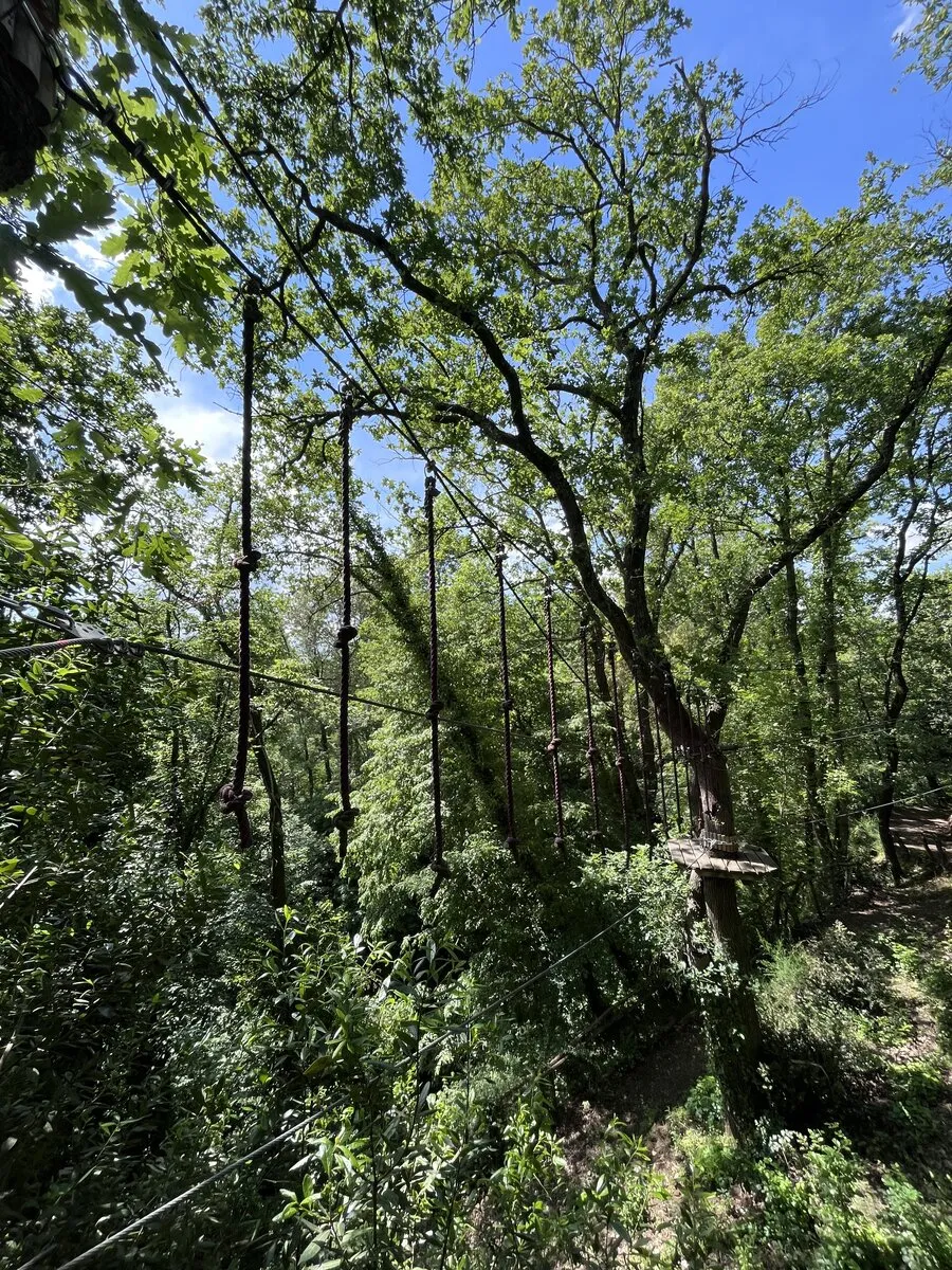 Percorso celeste ostacolo sospeso